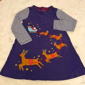 Mini Boden Festive Big Appliqué Jersey Dress